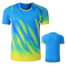 (1839 Blue 1 Shirt, Men 4XL) 2026 Men Women Tennis T-Shirt, Gradient Color Quick Dry Tennis T Shirts, Girl Badminton Table tennis Clothes