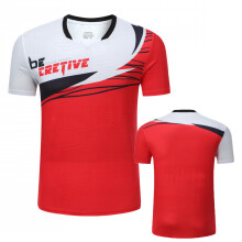 (1892 Red 1 Shirt, Men L) 2026 Men Women Tennis T-Shirt, Gradient Color Quick Dry Tennis T Shirts, Girl Badminton Table tennis Clothes