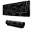 Topographic Contour Extended Large Mouse Mat Desk Pad Black M 1