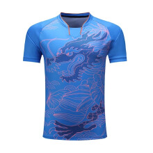 (Blue 1 Shirt, Men Asian M) NEW Sports CHINA Dragon Table Tennis Jerseys Shorts Men Women Child Kids Ping Pong Jersey Table Tennis Shirt Sets Sport