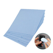50 Pcs Microfiber Cleaning Cloth for Glasses Screens Lenses Jewelry Scratch Lint Blue