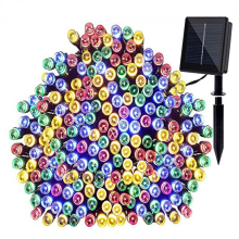 Feestverlichting op zonne-energie, 22 meter, 200 led's, decoratieve lichtslinger voor buiten met automatische aan/uit-functie en geheugenfunctie voor