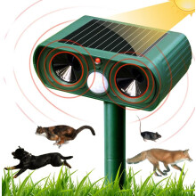 Bewegungsmelder-Schädlingsbekämpfer für den Außenbereich, solarbetriebenes Ultraschallgerät mit variabler Frequenz, humane