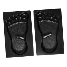 2 Pcs Garden Path Maker Concrete Pavement Mold Creative Footprint Shape Durable Plastic Walkway