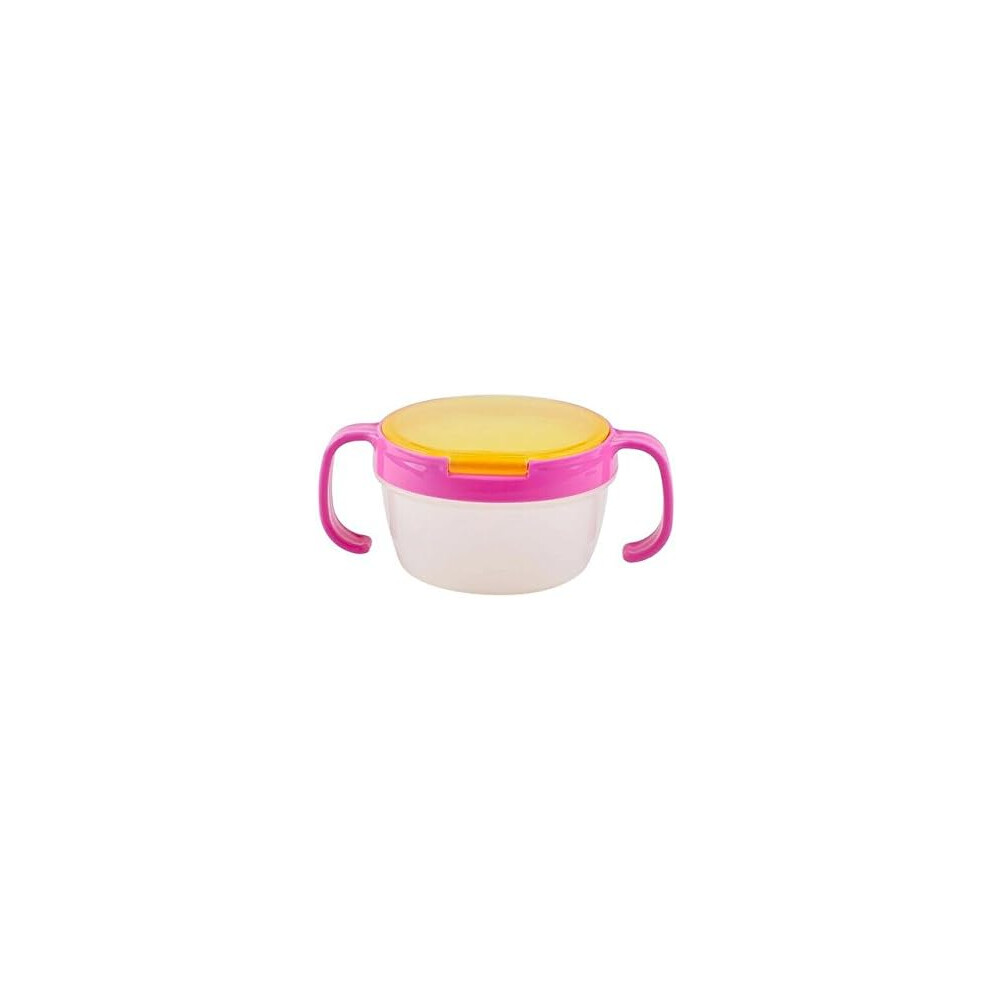 Easy Grip Handles Spill-proof Snack Bowl For Toddlers, Food Grade PP And Eva, Dishwasher Safe Ideal For Dry, Solid Snacks Twist 'N Click