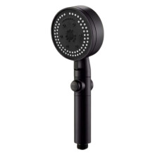Pommeau de douche à main 5 jets haute pression, interrupteur marche/arrêt, installation facile, buses autonettoyantes en silicone pour basse
