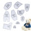 Memory Bear Sewing Guide, Cute Doll Quilt Template  10 Sewing Practice Patterns for Home Craft Projects M 1