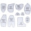 Memory Bear Template  Practice Designs for Quilting  Sewing Practice Templates 10 Pieces for Home Craft Projects 4