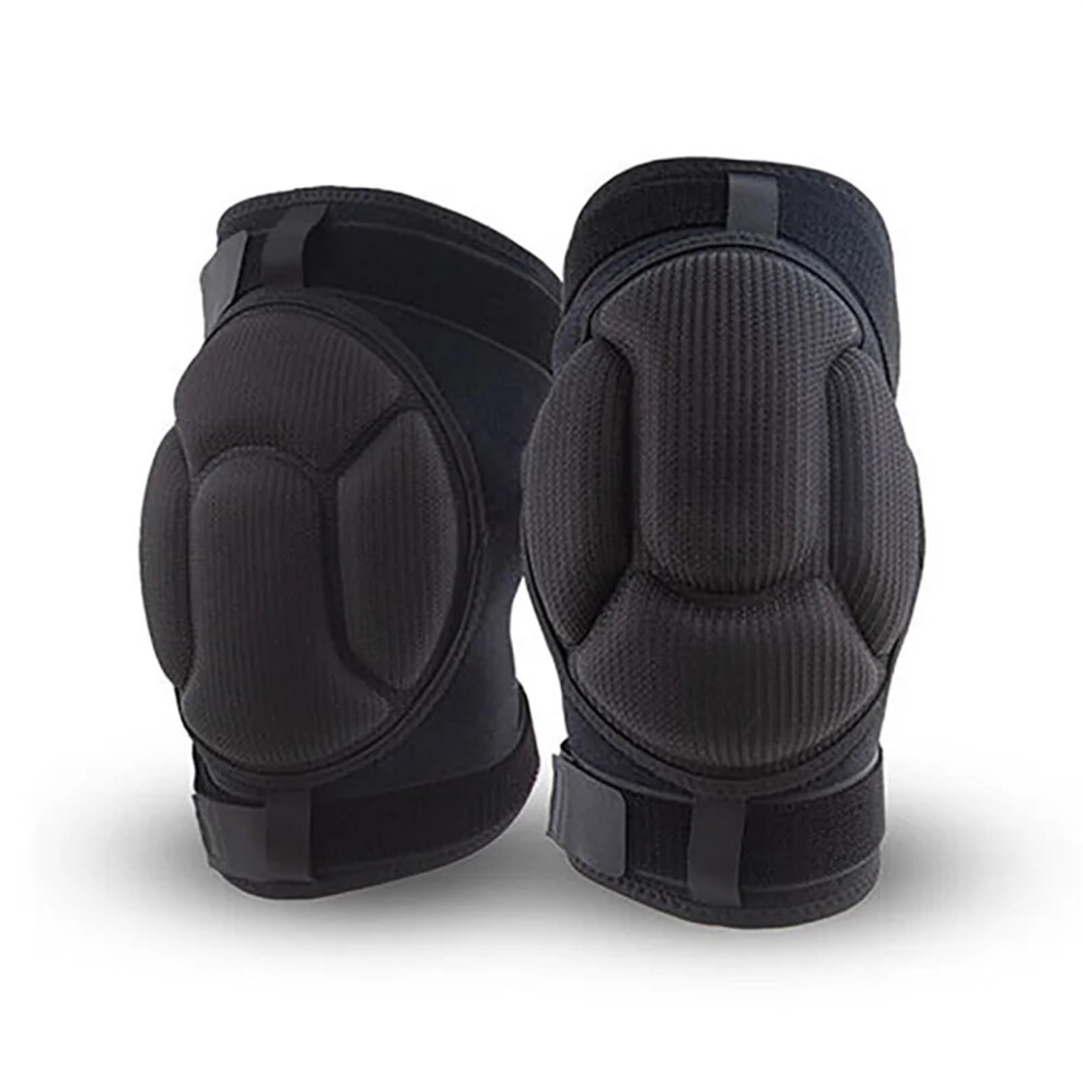 Knee Warmers Adjustable Black Thickened Sponge Support Knee Pads (L) 9119770629050