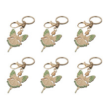 6PCs Fashionable Angel Keychain Accessories-Light Green