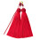 Colorful Two Tassels Keychain Polyester Construction Silk-Red 1