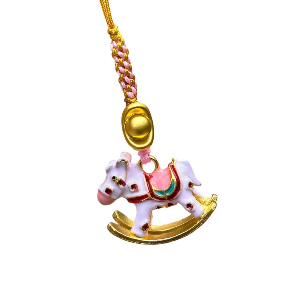 Cute Rocking Horse Phone Charm Keychain Stylish Metal-929 7754001036966