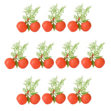 Mandarine artificielle réaliste avec Simulation de feuilles,-L