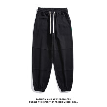 (black, 2XL) Men's Clothing 2025 AW baggy pants cuffed sweatpants outdoor sports pants men and women comfortable simple high street