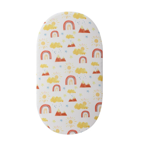 Cozy crib sheet for bassinet, comfortable cotton, fits multiple shapes, oval, rectangular style 8