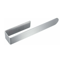 Suporte de toalha autoadesivo em aço inoxidável, estilo contemporâneo, ideal para superfícies lisas. Design minimalista, resistente e fácil de