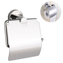 Eenvoudige papierdispenser: moderne wandhouder met beschermkap, ideaal voor eigentijdse badkamers.