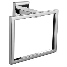 Indispensable pour la salle de bain, anneau porte-serviettes carré, design ultra-moderne, fixation par vis, pour une durabilité accrue