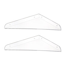 Decoratieve, transparante acryl zwevende plank, wandgemonteerde, ruimtebesparende oplossing voor badkamer en keuken, grote opbergorganizer met