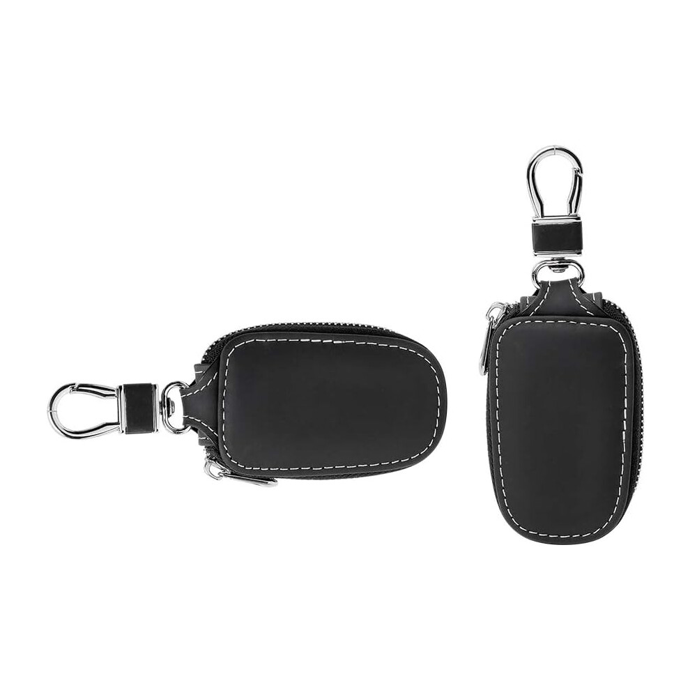 Key Fob Protector, Stylish Genuine Leather Cover With Metal Hooks, Universal Compatibility For Most Car Remote Keys 9191629248742