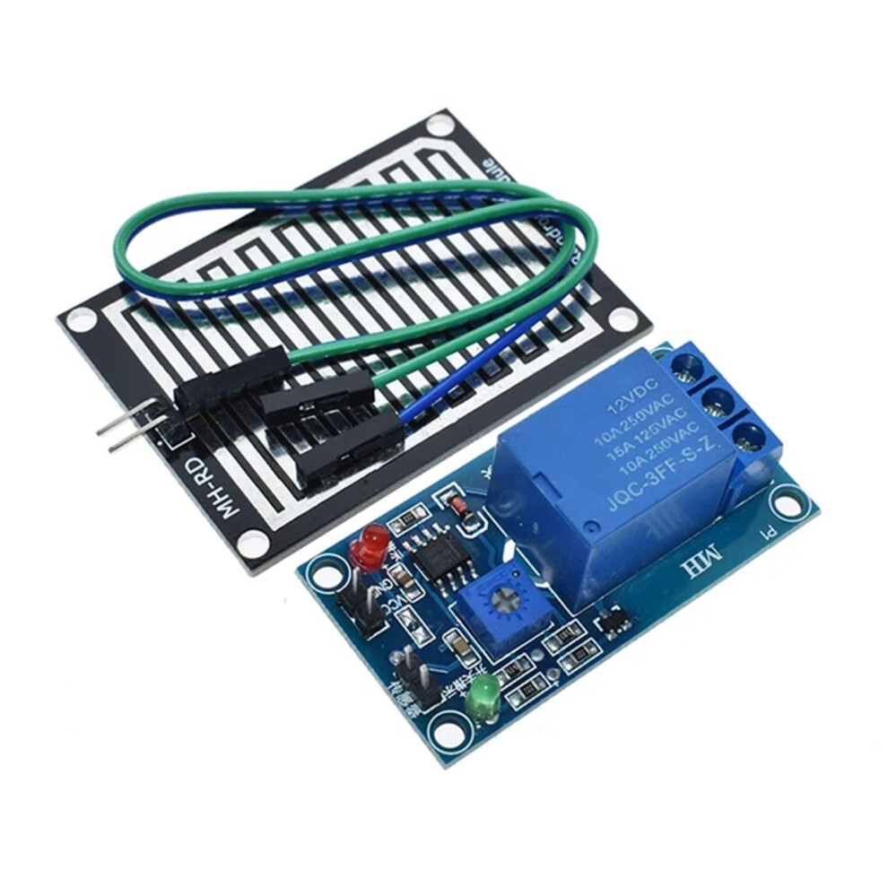 Rain Sensor Module With Automatic Relay Control, Weatherresistant For Arduino Dc12v 9001264826611