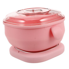 Wax Warmer Machine for Hair Removal with Foldable Silicone Pot Quick Heating Portable Pink US Plug