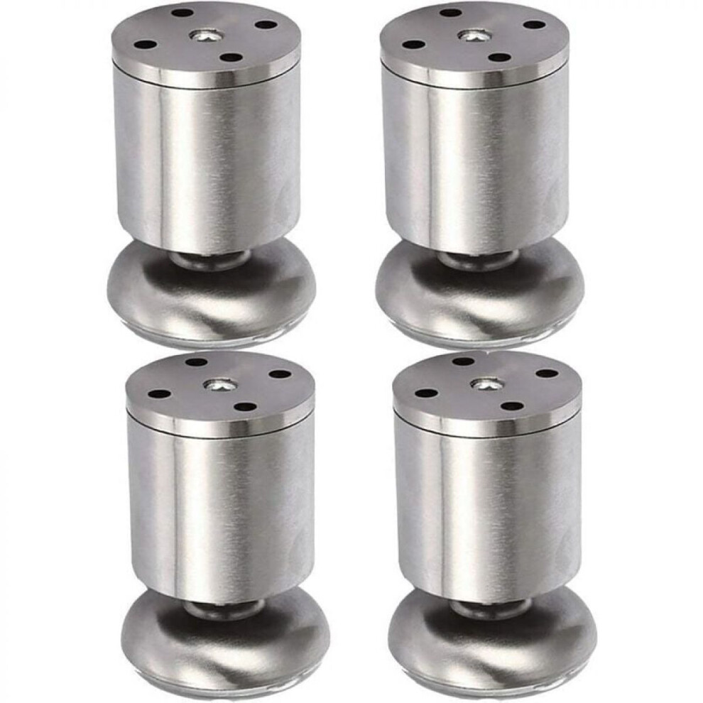 Furniture Legs Rust And Corrosion Resistant, Adjustable Height Design Anti-Slip Furniture Feet For Cabinet Table Sofa Bed, Stainless Steel Legs With R 9554910052976