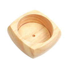 Wood Base 85x85MM Quilting Pin Organizers Base Needle Holder