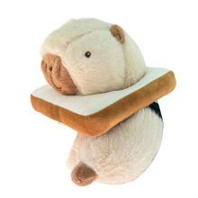 Plush Capybara Tissue Box Cover Cartoon Car-Beige Color 1
