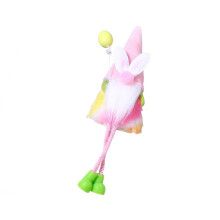 Easters Decoration Gnomes with Long Leg Sitting Bunnys-Pink