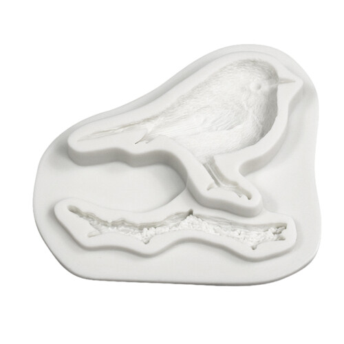 Bird Pattern Silicone Molds Fondant Cake Mold-sparrow bird