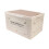 Foldable Storage Box, 50L Plastic Container with Wooden Lids, Multidirectional Open (Grey/White) 1