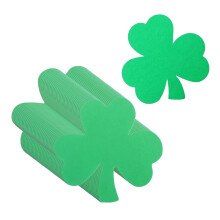 72 Sheet Shamrock Die Cuts Festival Paper Decorations For