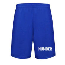 (Blue Custom Number, 22(135-145cm)) Free Print Number!Solid Football Training Shorts Mens, Kids Summer Bottoms Running Basketball Soccer Shorts