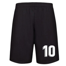 (Number 10 Black, M(150-160cm)) Free Print Number!Solid Football Training Shorts Mens, Kids Summer Bottoms Running Basketball Soccer Shorts