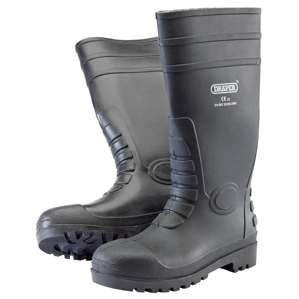 Draper Safety Wellington Boots, Size 12, S5