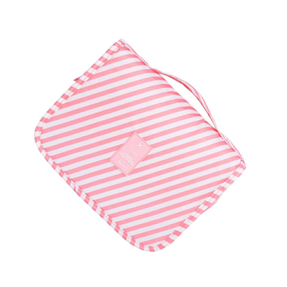 Pink Storage Bag Makeup Sack Wash Bag Fine Workmanship Exquisite Multifunctional Elegant Travel Accessories