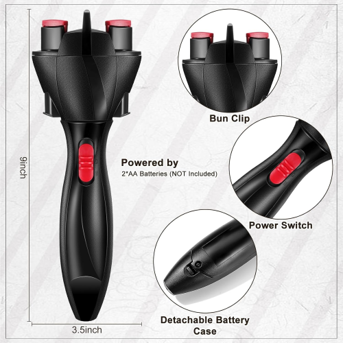 Máquina de trançar cabelo automática USB de alta qualidade, modeladora rápida, com nó inteligente, elétrica para torcer, trançar e cachear d 2