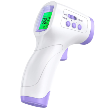 Dierthermometer Varken Rundvee Schaap Hond Kat Huisdier Elektronische thermometer Handheld infraroodthermometer, wit en paars, 149*77*43mm