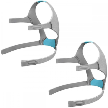 Lot de 2 sangles de rechange pour harnais de tĂŞte compatibles avec le masque CPAP Ă coussinets nasaux N20, harnais de tĂŞte CPAP compatible a