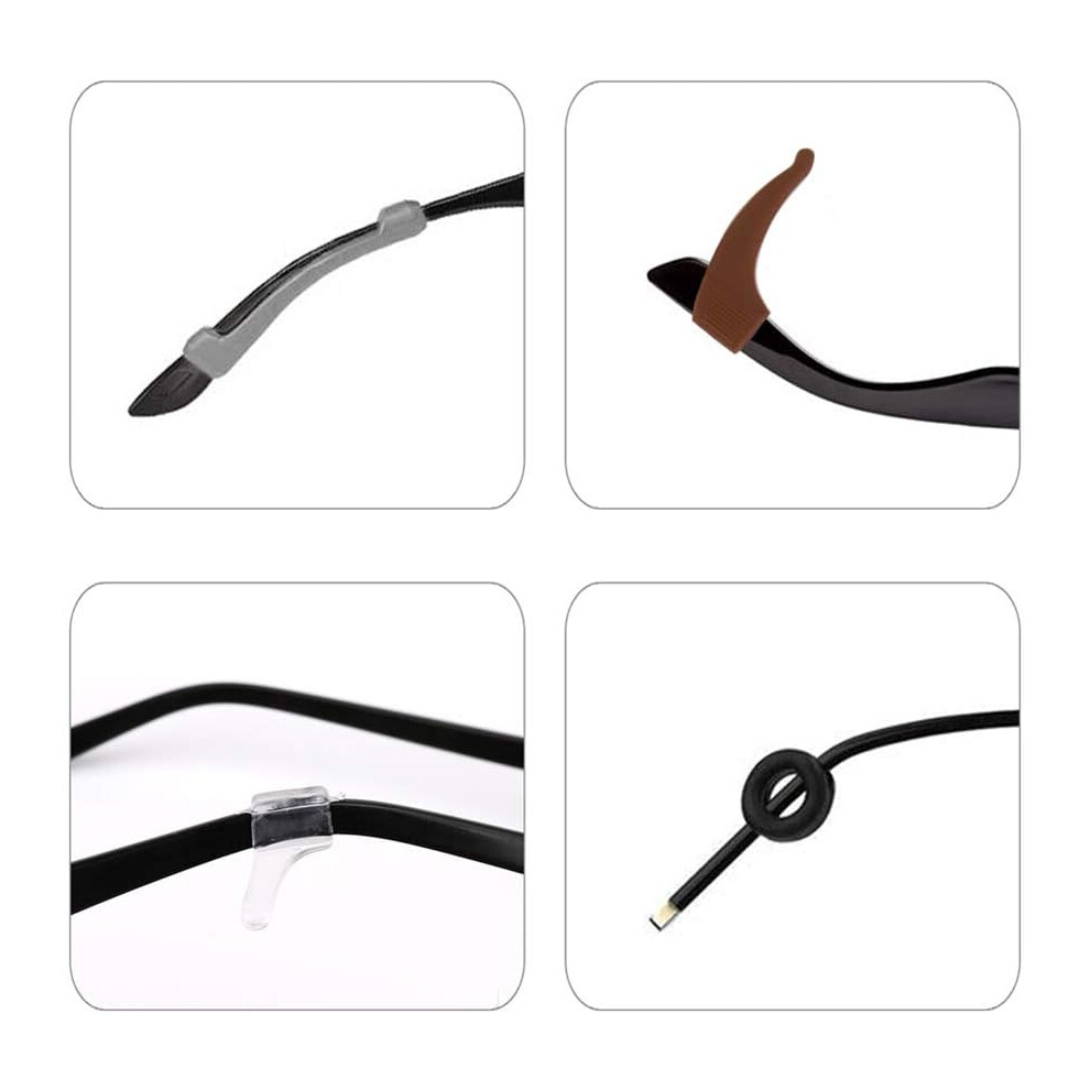 Eyeglass Ear Cushions For Running, Quality Silicone Anti Slip Silicone Grips With Comfortable Design For Kids And Adults