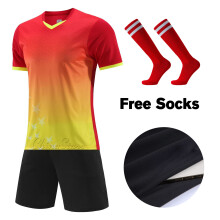 (918 Red, XL Height 175-180CM) Adult Football Jerseys Shorts With Pockets  Socks 2025 Children's Soccer Clothes Maillot de football Men Training Kits
