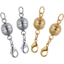 Fermoirs magnétiques élégants pour créateurs de bijoux, fermoir double mousqueton en argent sterling hypoallergénique, pour sublimer vos