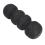 Rolo de espuma de 45 cm (18 polegadas) em EPP preto, dureza 75, com design ranhurado para massagem muscular, ideal para exercícios e relaxam 5