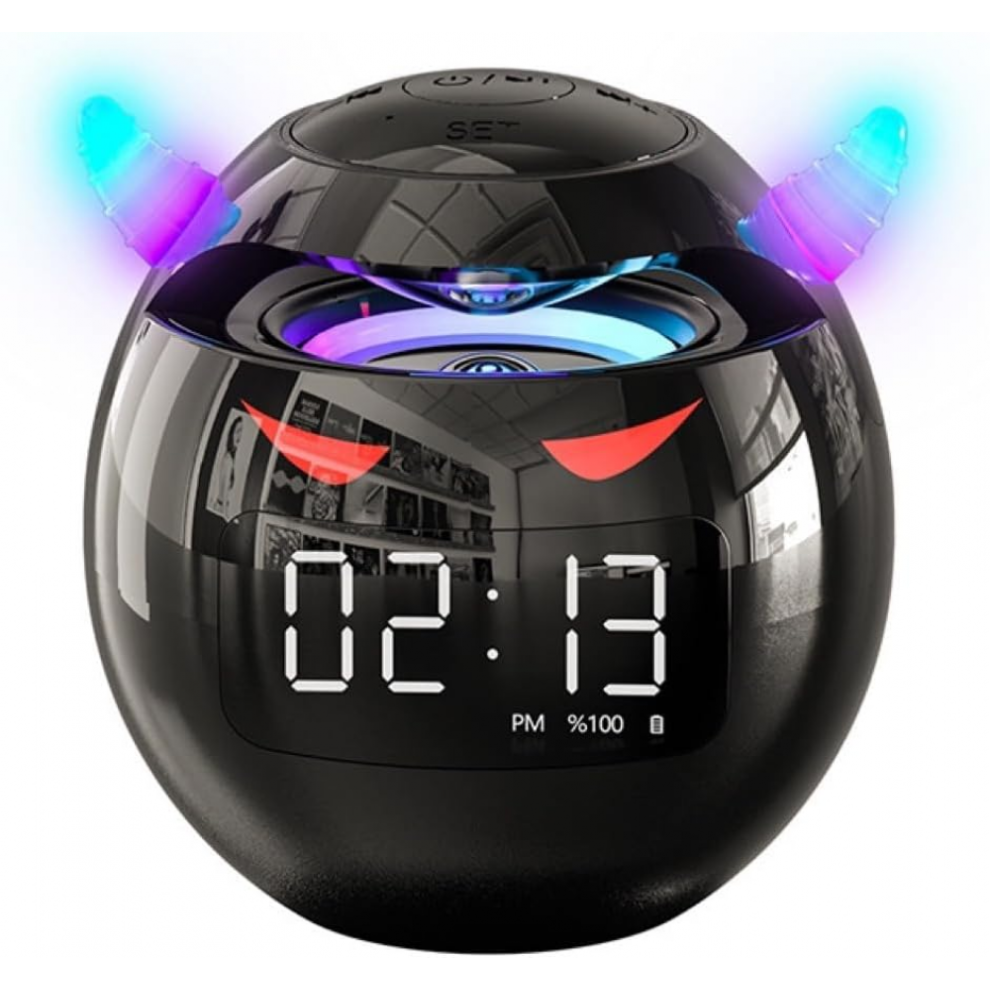 Portable Wireless Speaker With Alarm Clock, Human Body Induction, And Colorful Atmosphere - Waterproof And Small Light 6472608716821