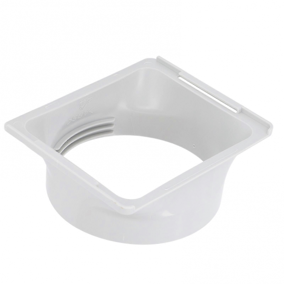 Air Conditioner Exhaust Hose Coupler Universal Thread Design Abs Square To Round Portable Exhaust Duct Hose Adapter 6472608685066