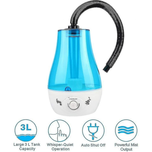 3L Reptile Breeding Tank Humidifier Smoke Generator Atomizer Blue 1