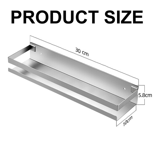 Ράφια με ματ μαύρο φινίρισμα, επιτοίχια βάση αποθήκευσης, εύκολη εγκατάσταση και 1
