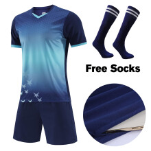 (918 Navy, L Height 170-175CM) Adult Football Jerseys Shorts With Pockets  Socks 2025 Children's Soccer Clothes Maillot de football Men Training Kits
