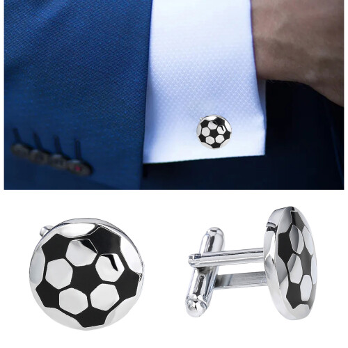 Black Check Designs Mens Cufflinks 2Pcs Brass Formal-Black Grid 1